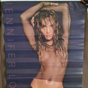 Vintage 2002 “JENNIFER LOPEZ BLACK” J.LO Poster #9077 34”x22”  Funky Enterprises